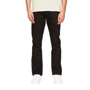 Crosshatch Mens Cadman Straight Jeans / Solid Black